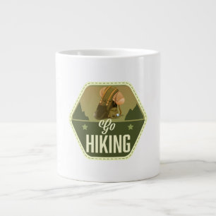 Go hiking Patch Large Coffee Mug