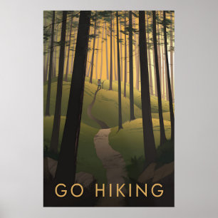 Go Hiking Travel Poster