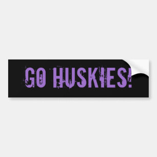 Go Huskies Bumper Sticker