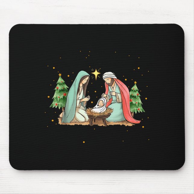 Go Jesus It's Your Birthday Christmas Christian Me Mouse Pad (Front)