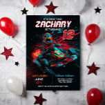 Go Kart Birthday Invitation | Racing Invite<br><div class="desc">Get ready to race into a birthday celebration with our Go Kart Party Invite! Perfect for any age,  whether for teens or kids,  this exciting design is fully customisable with your party details. Start your engines and invite your guests to a fast-paced,  unforgettable day of fun!</div>