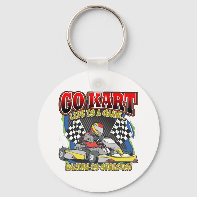 Go Kart Life Key Ring (Front)