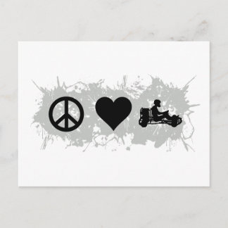 Go kart postcard