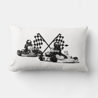 Go Kart Racers Lumbar Cushion