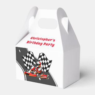 Go Kart Racing Boy Birthday Party Favour Box