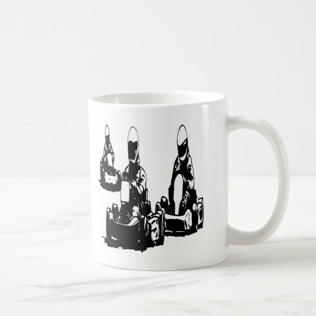 Go Kart Racing Coffee Mug (Right)