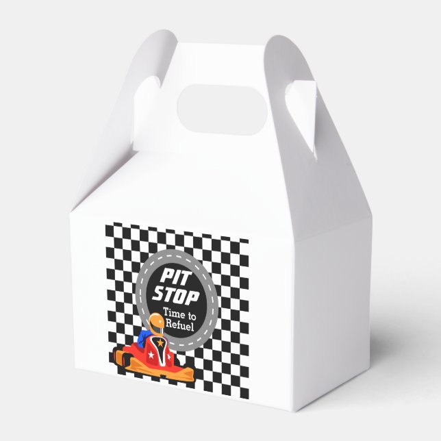 Go Kart racing Party Favour Box (Front Side)