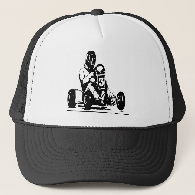 Go Kart Racing Trucker Hat (Front)