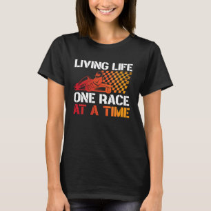 Go Kart Racing Vintage Living Life One Race At A T T-Shirt
