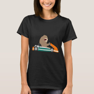Go Kart Sloth Racing Car Sloth T-Shirt