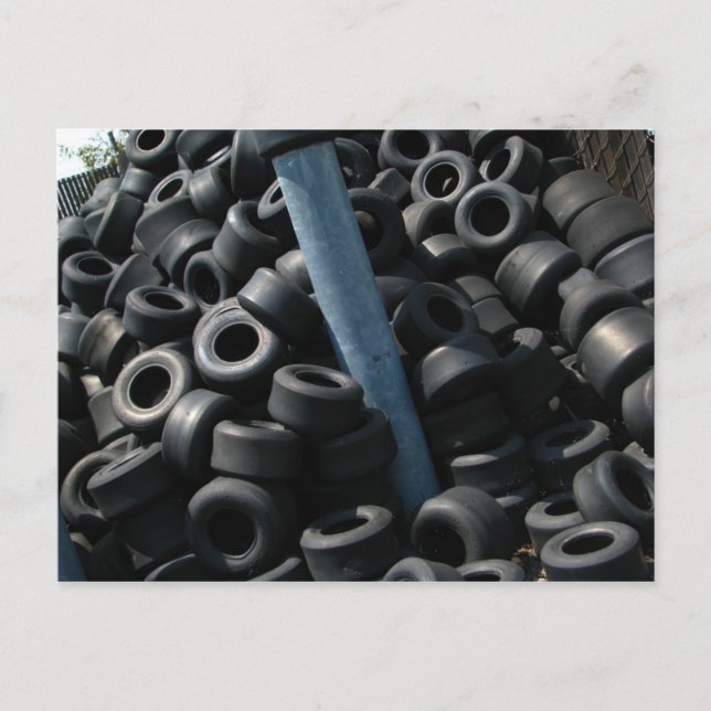 Go Kart Tires Postcard (Front)