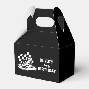 Go karting, racing car boy birthday  favour box