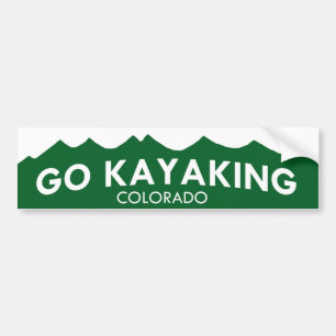 Go Kayaking Colorado Bumper Sticker