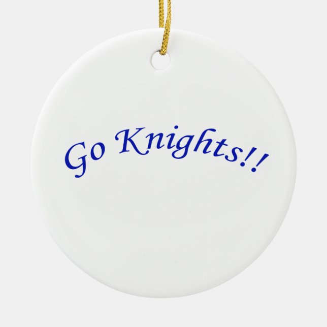 Go Knights! Ornament (Front)