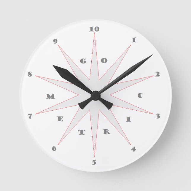 Go Metric Round Clock (Front)