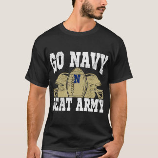 Go Navy Beat Army America_s Football Game Day Retr T-Shirt