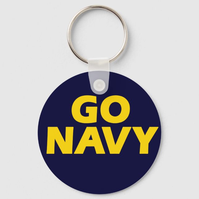 Go Navy - keychain (Front)