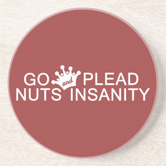 GO NUTS custom colour coaster (Front)