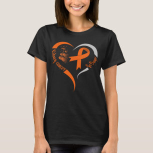 go orange kidney cancer awareness heart T-Shirt