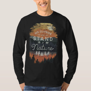 Go Outside Adventure Hiking Camping Outdoor Travel T-Shirt