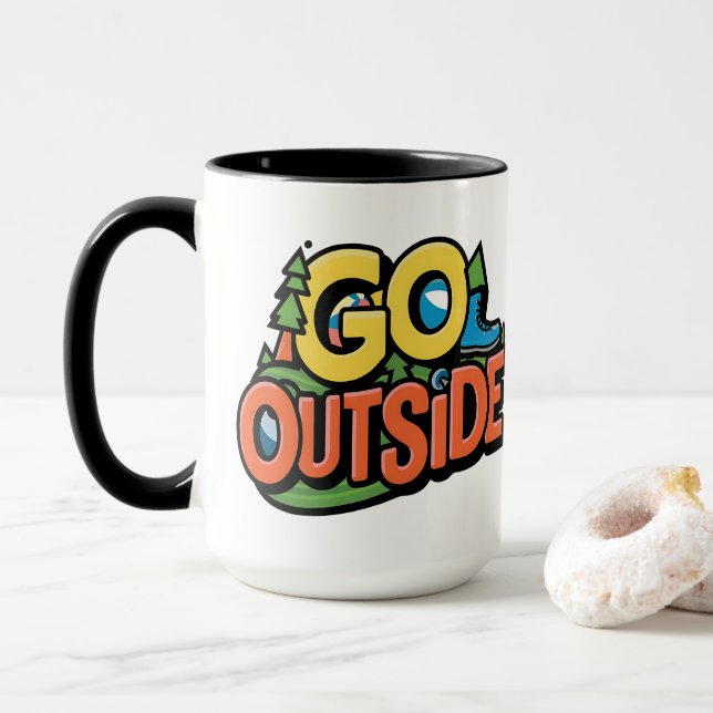 Go Outside Adventure Mug (With Donut)