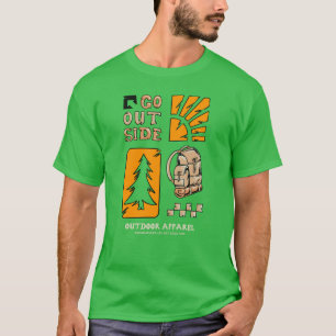 Go Outside – Adventure Outdoor Hiking Vintage T-Shirt