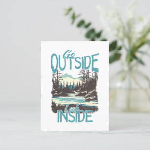 Go Outside, Look Inside – Nature Adventure Postcard