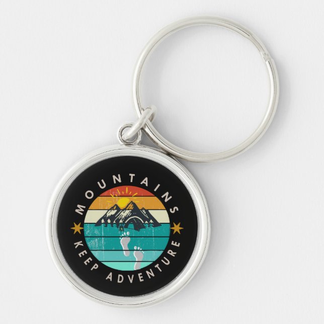 Go Outside Outdoor Keep adventure Key Ring (Front)
