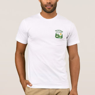 Go Outside Retro Camping Nature Art Print T-Shirt