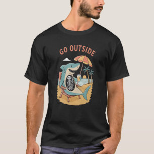 Go Outside Shark T-Shirt