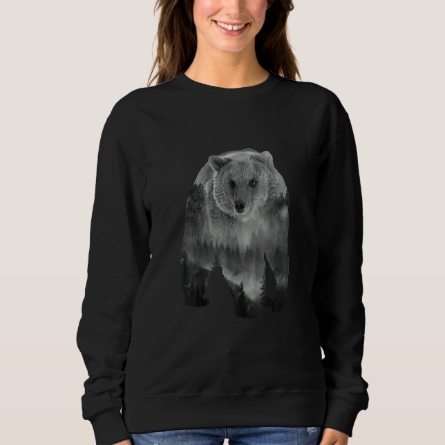 Go Outside Worst Case Scenario A Bear Kill You Vin Sweatshirt (Front)
