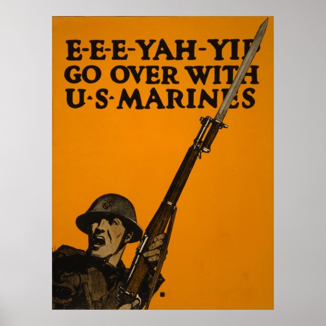 Go Over With U.S. Marines Poster (Front)