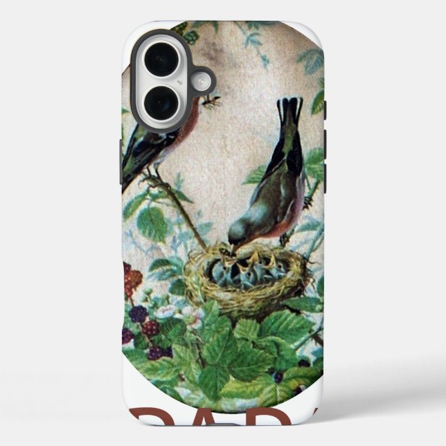 Go Papa Birds Art Print Case-Mate iPhone Case (Back)