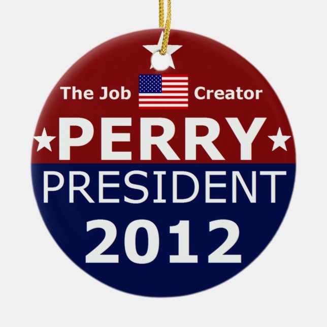 Go Perry 2012 for Christmas Tree Ceramic Tree Decoration (Front)