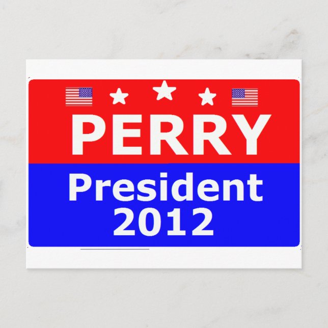 Go Perry 2012 Postcard (Front)