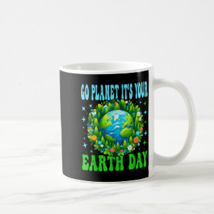 Go planet earth day cute earth nature lovers coffee mug