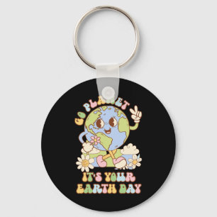 Go Planet Its Your Earth Day 2025 Teacher Kids Ret Key Ring