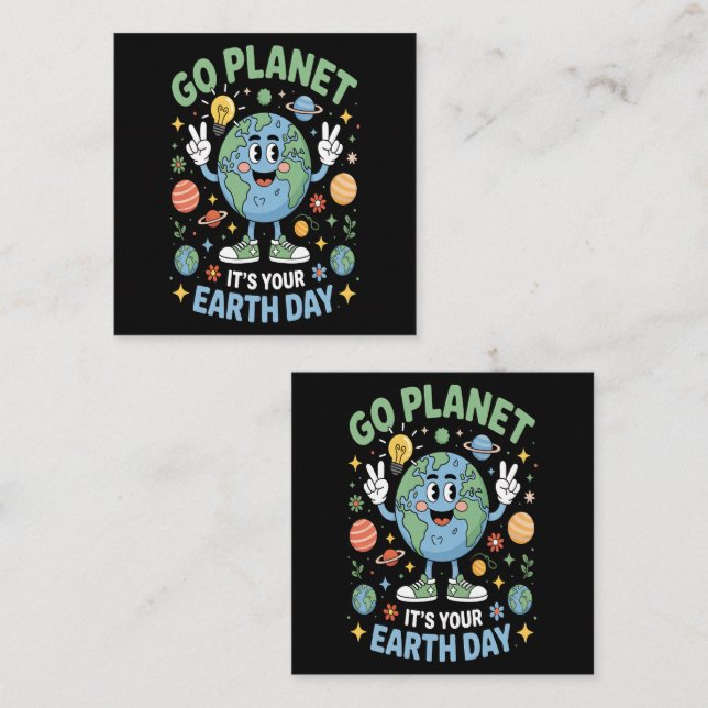 Go Planet Its Your Earth Day Enclosure Card (Front/Back)