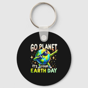 Go Planet Its Your Earth Day Funny Science Quote T Key Ring