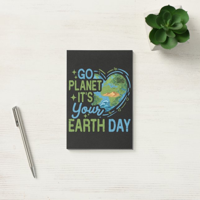 Go Planet It's Your Earth Day Post-it Notes (Office)