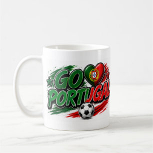 GO PORTUGAL Fan   Portuguese Pride Foot Coffee Mug