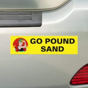 Go Pound Sand – Mum Flexing Tattooed Arm Bumper Sticker