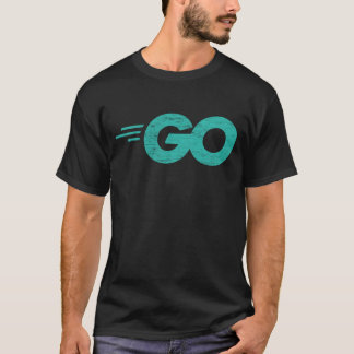 Go Programming Language with Go logo distressed T-Shirt
