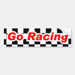 Go Racing Bumper Sticker