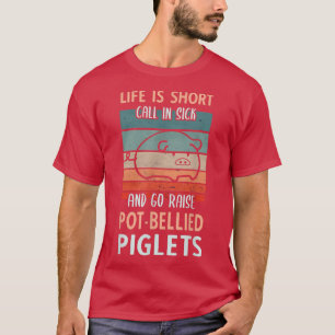 Go Raise Pot Bellied Piglets - Pig Keeper Outfit P T-Shirt