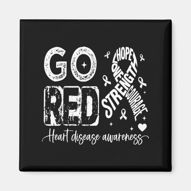 Go Red – American Heart Disease Awareness In Febru Magnet (Front)