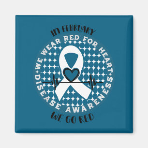 Go Red - American Heart Health Month Awareness In Magnet