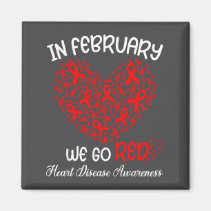 Go Red - American Heart Month Awareness In Februar Magnet