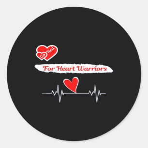Go Red February American Heart Health Awareness Mo Classic Round Sticker