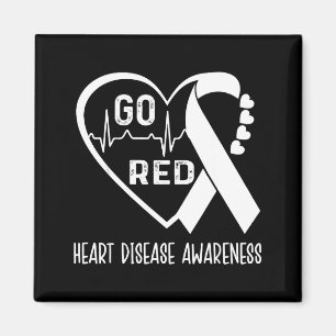Go Red - February American Heart Health Month Awar Magnet